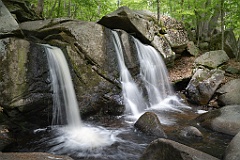 Waterfalls at Willard Brook State Forest in Massachusetts